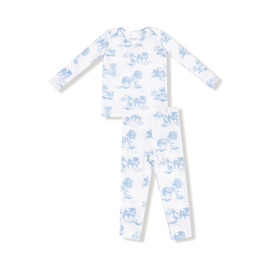 Blue Farm Toile Loungewear Set