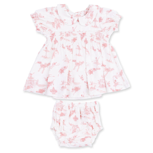 Ballet Toile Smocked Dress Set