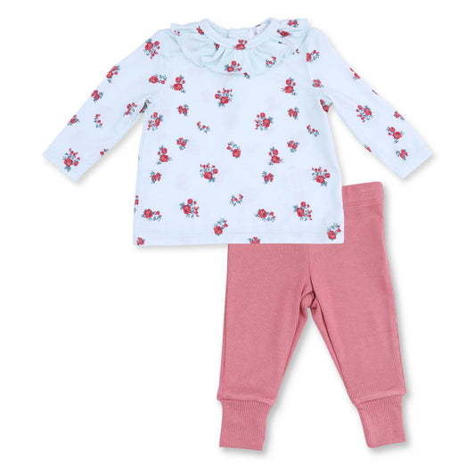 Alyssa Floral Ruffle Top & Pant