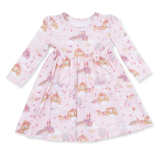 Princess, Unicorns, & Castle Dress w/ Short