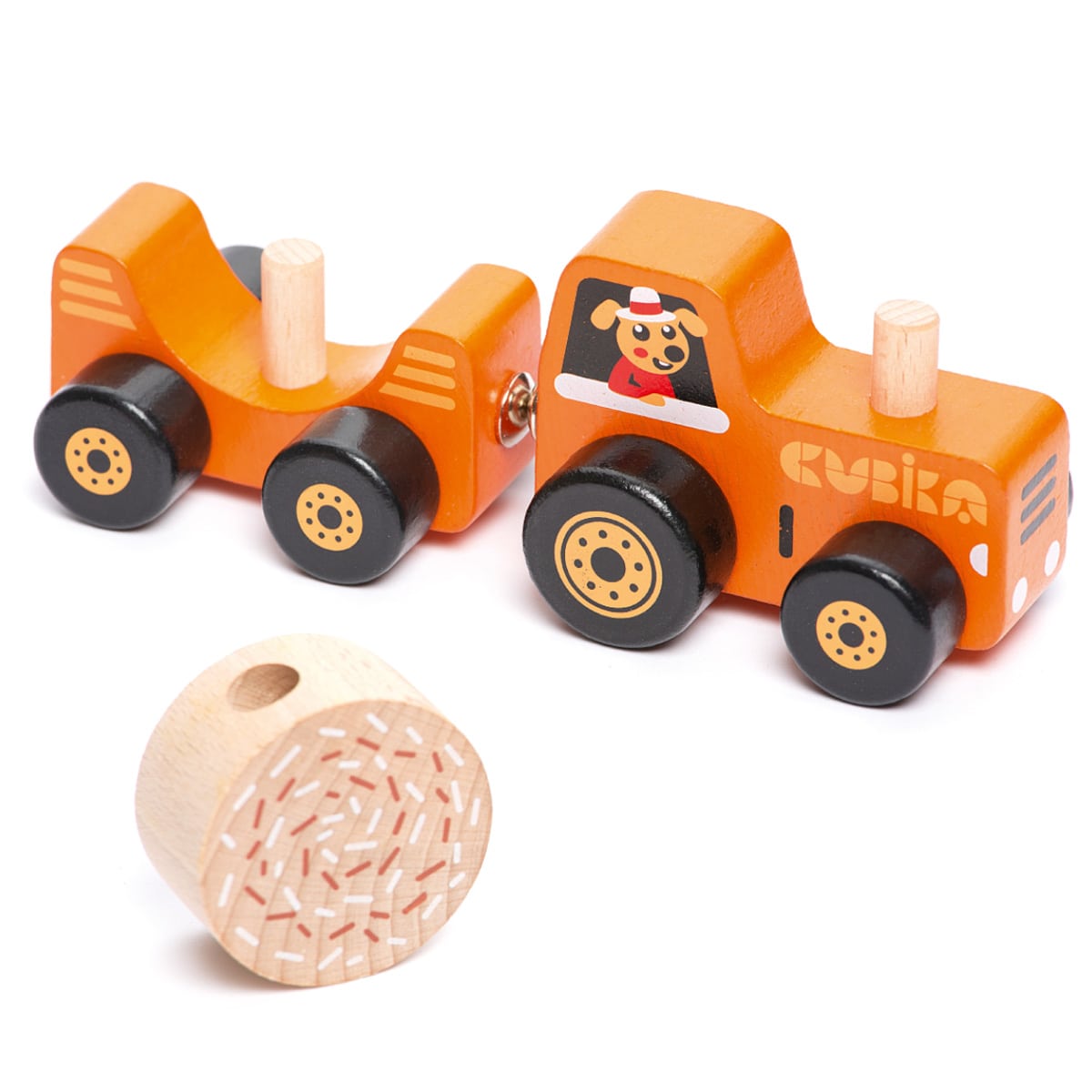 Wooden Tractor & Trailer