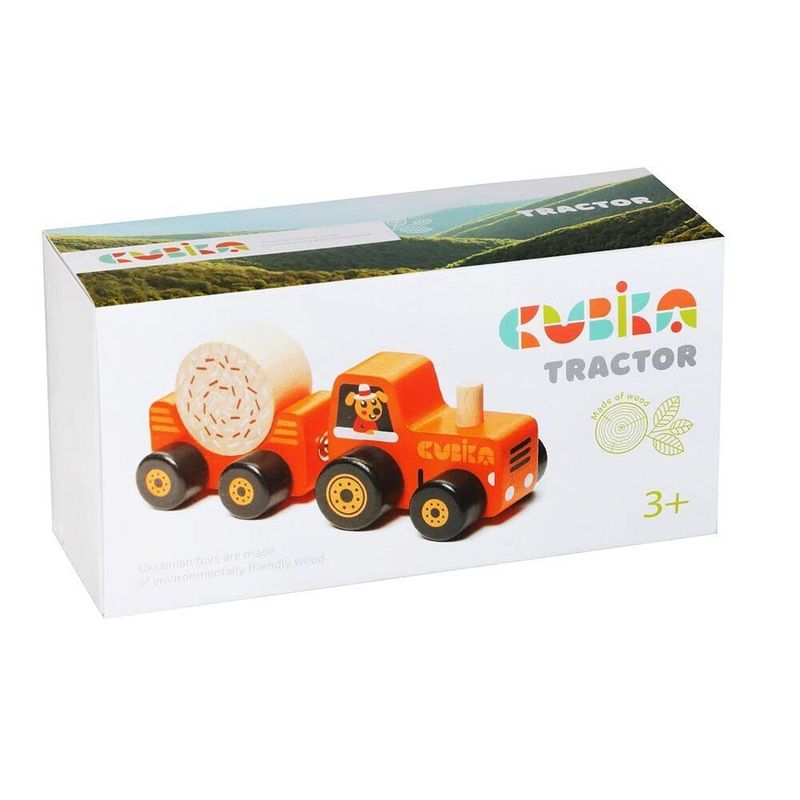 Wooden Tractor & Trailer
