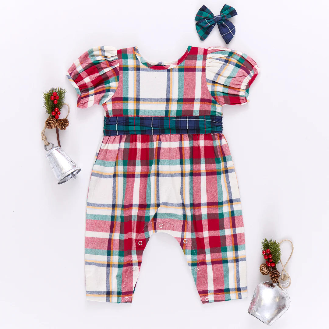 Baby Girls Ruby Jumper- Holiday Tartan