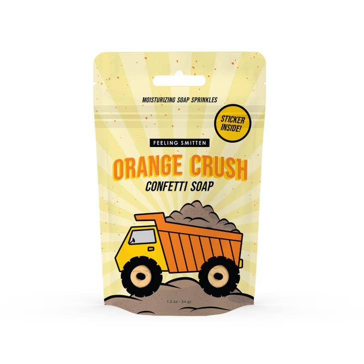 Orange Crush Truck Shaped Bath Confetti