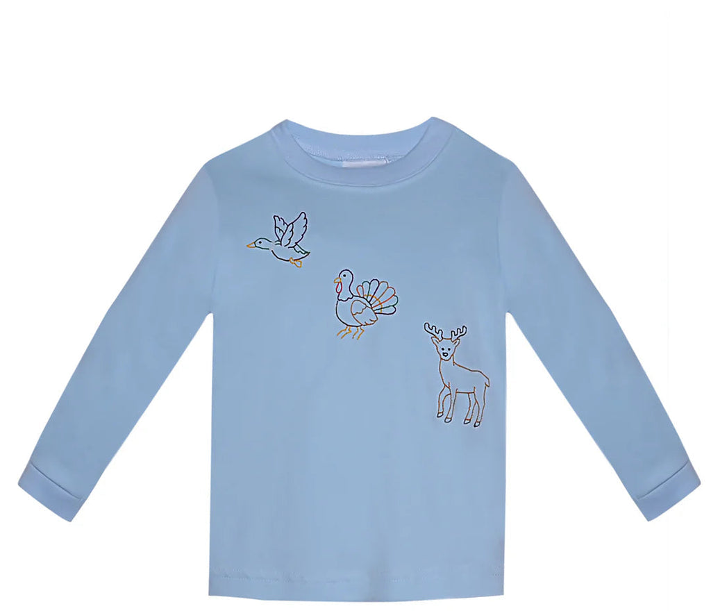 Houston L/S Blue Shirt- Open Season