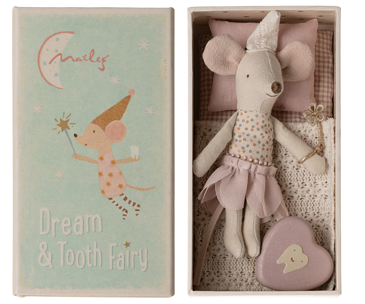 Tooth Fairy Mouse- Little Sister in Matchbox