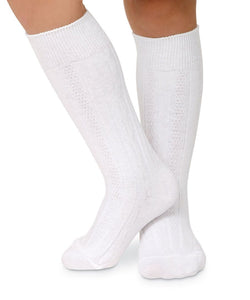 Jefferies Cable Knit Knee High Socks