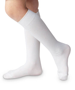 Jefferies White Nylon Knee High Socks