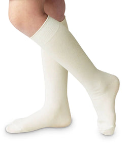 Jefferies Pearl White Nylon Knee High Socks