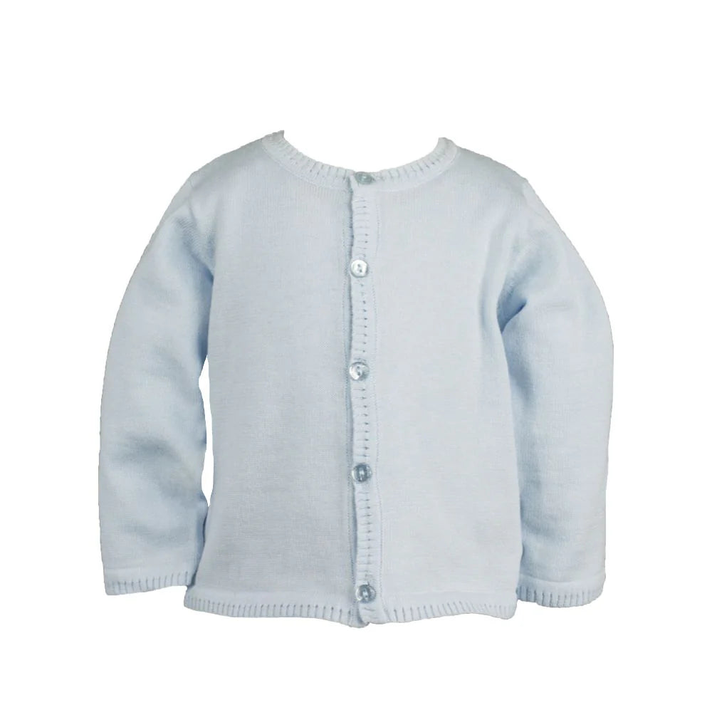 Ladder Trim Cardigan-Blue