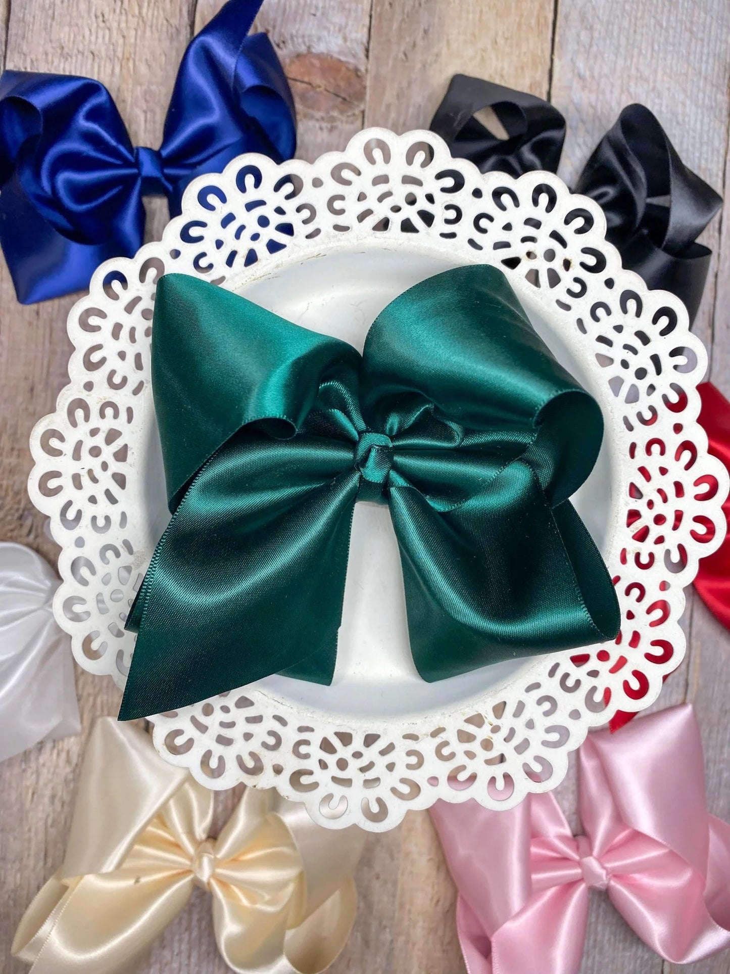 Classic Satin Hair Bow 4.5"
