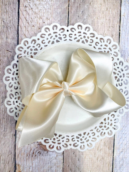 Classic Satin Hair Bow 4.5"