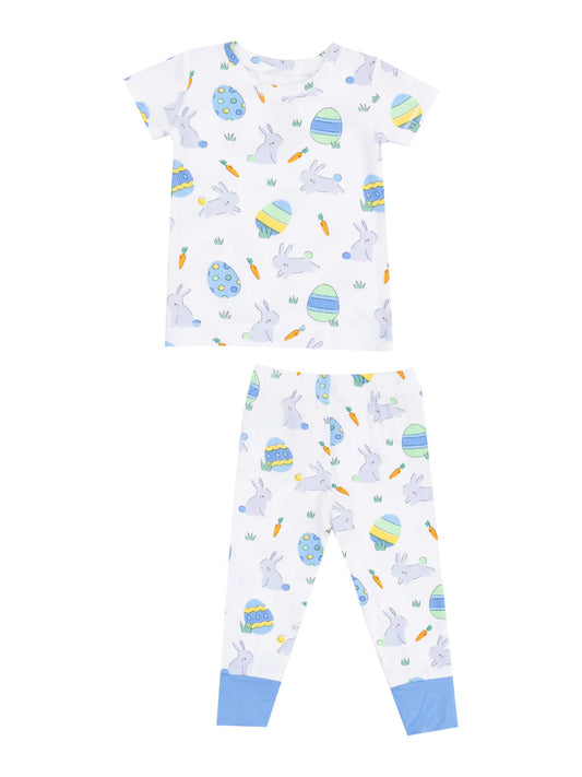 Easter Bunnies Blue- S/S Loungewear Set