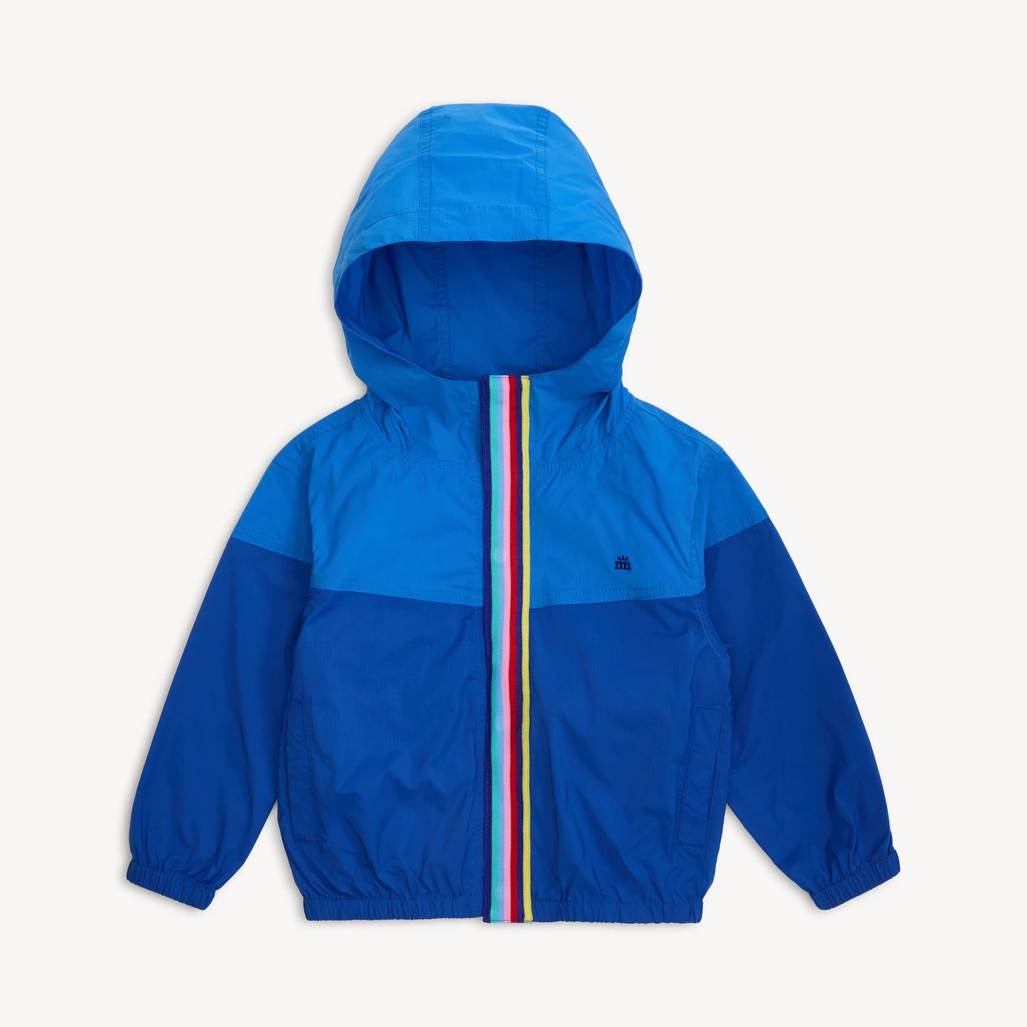 Blue Colorblock Windbreaker