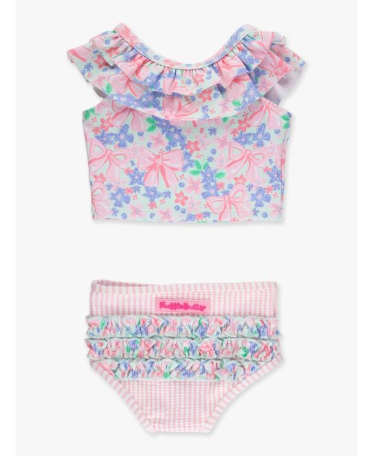 Bow Blooms Ruffle Tankini
