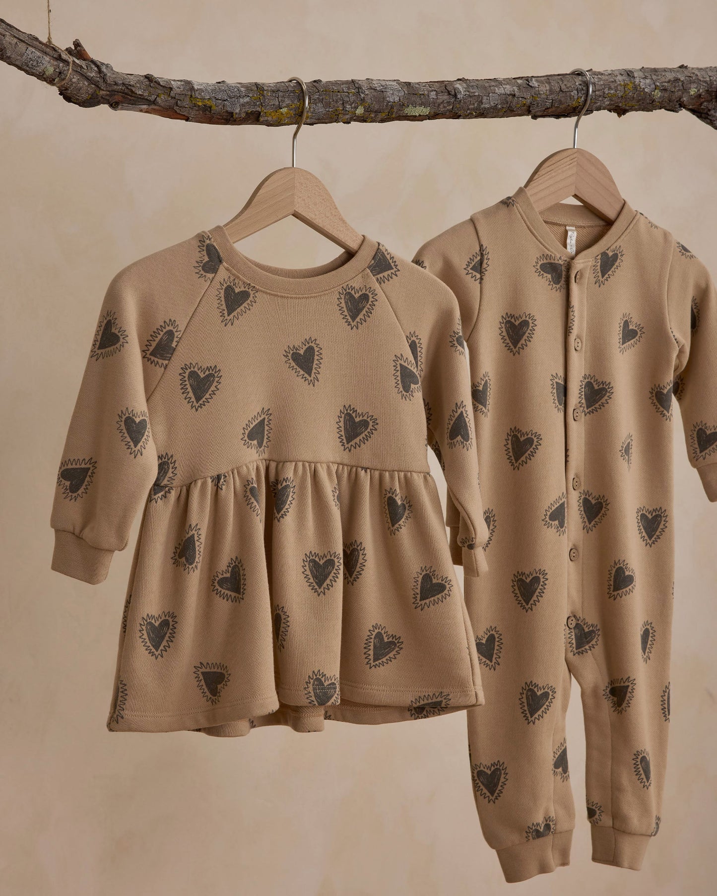 Raglan Dress- Hearts