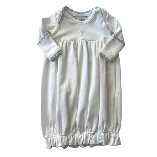 Blue Crochet Mini Cross Gown