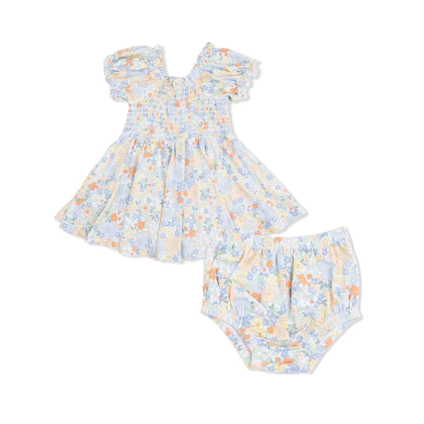 Georgia Floral- Smocked Dress & Bloomer