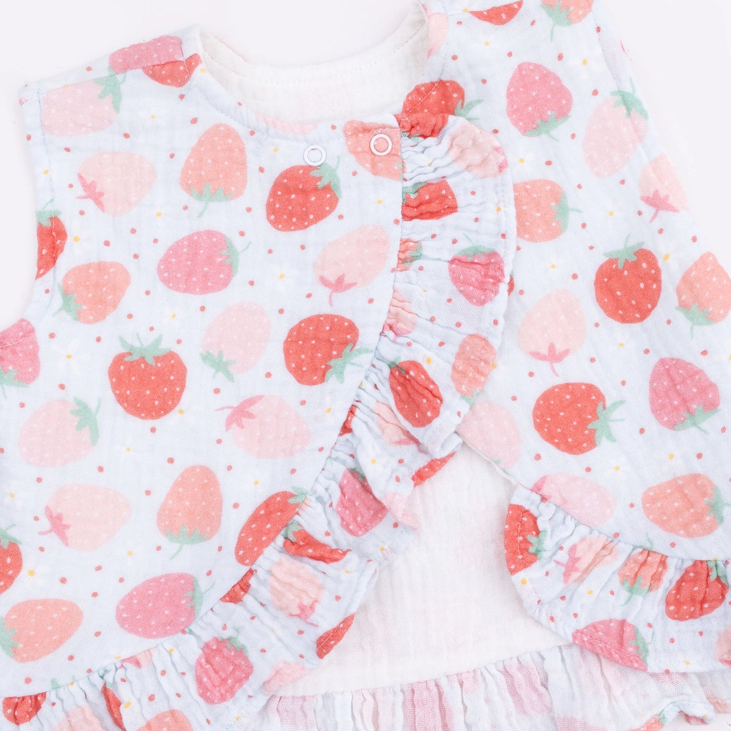 Strawberry Bliss- Ruffle Back Top & Bloomer