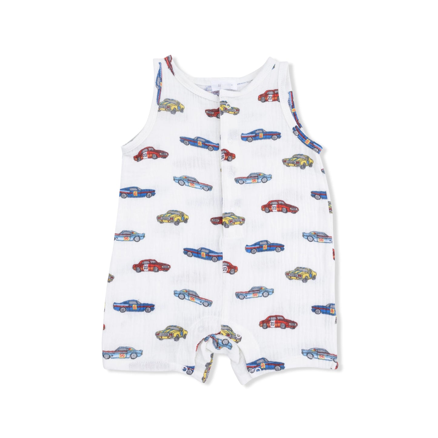 Race Cars- Sleeveless Romper