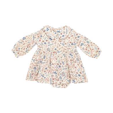 Western Floral- Peter Pan Collar Bubble w/ Skirt