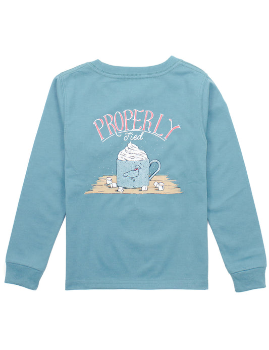 Girl's Hot Cocoa L/S Coastal Sky