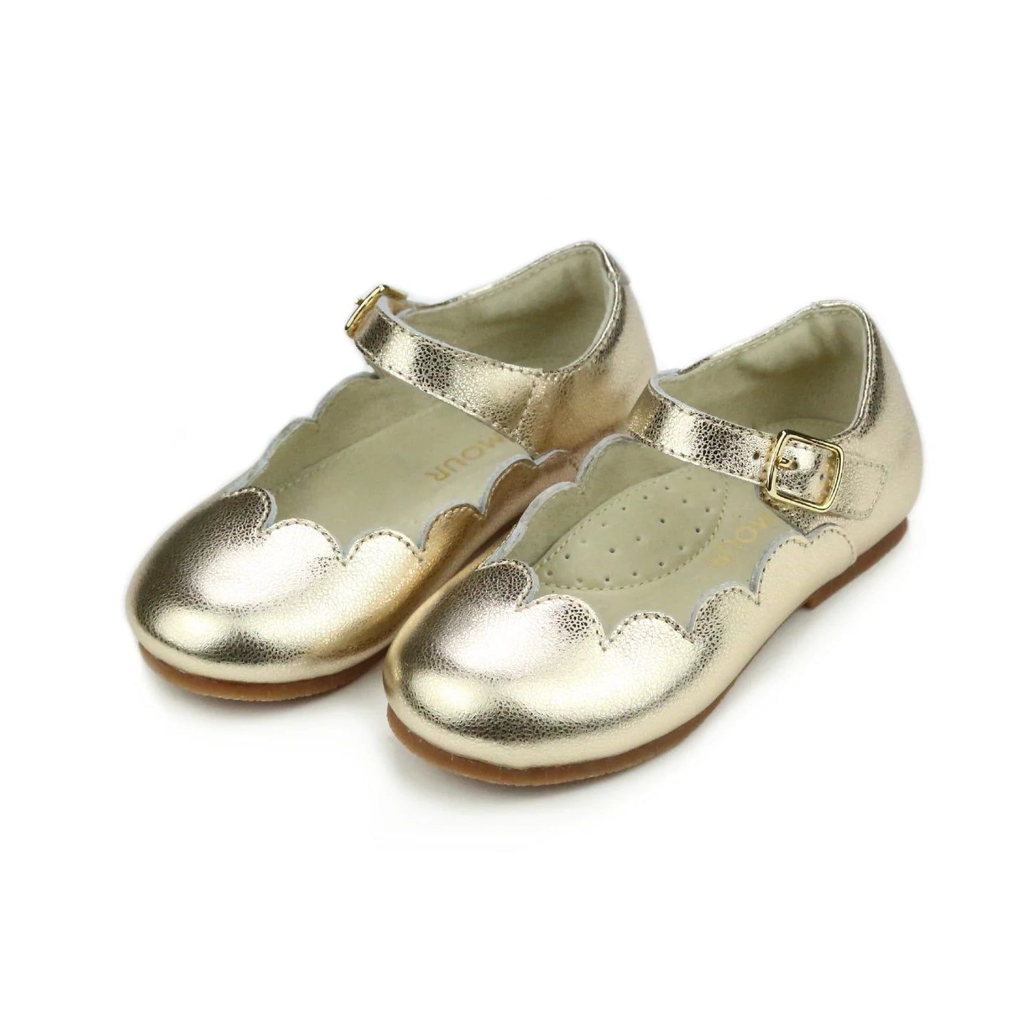 Sonia Scalloped Flat- Gold