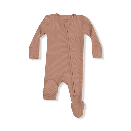 Cafe Au Lait- 2 Way Zipper Footie
