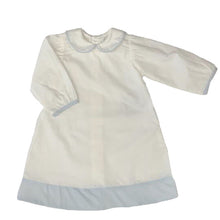 Load image into Gallery viewer, White Brooks Daygown Blue