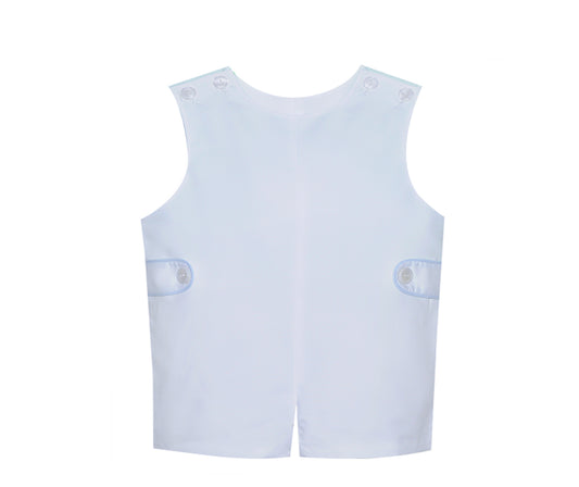 White w/Blue Piping Hayes Shortall