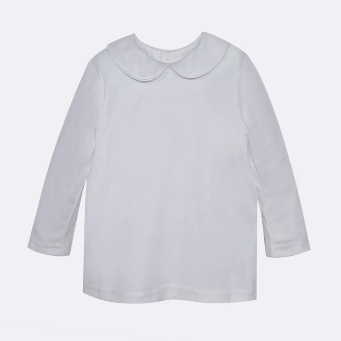 White Piped L/S Blouse