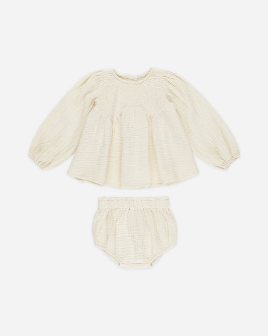 Sophia Top & Bloomer Set- Natural