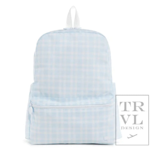 TRVL Backpacker- Pimlico Plaid Blue