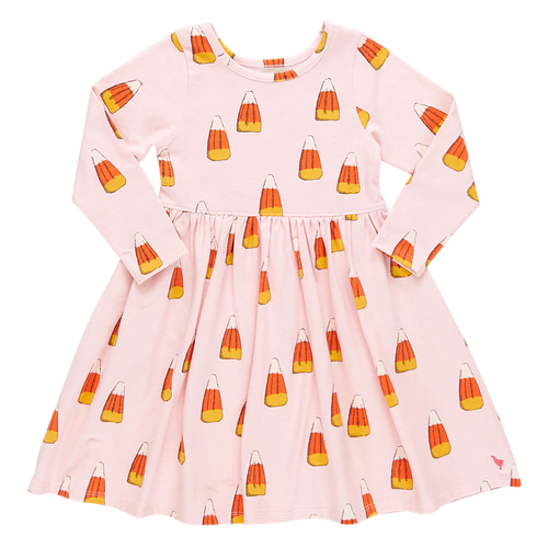 Organic Steph Dress-Candy Corn