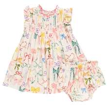 Load image into Gallery viewer, Baby Girl Stevie Dress Set Watercolor Bows