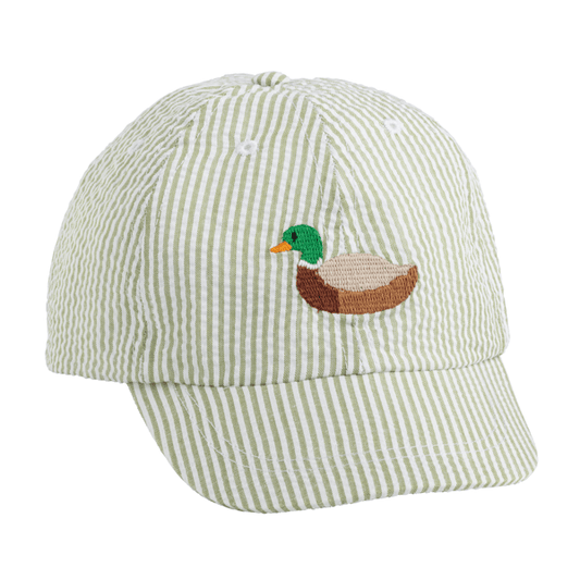Green Stripe Duck Hat