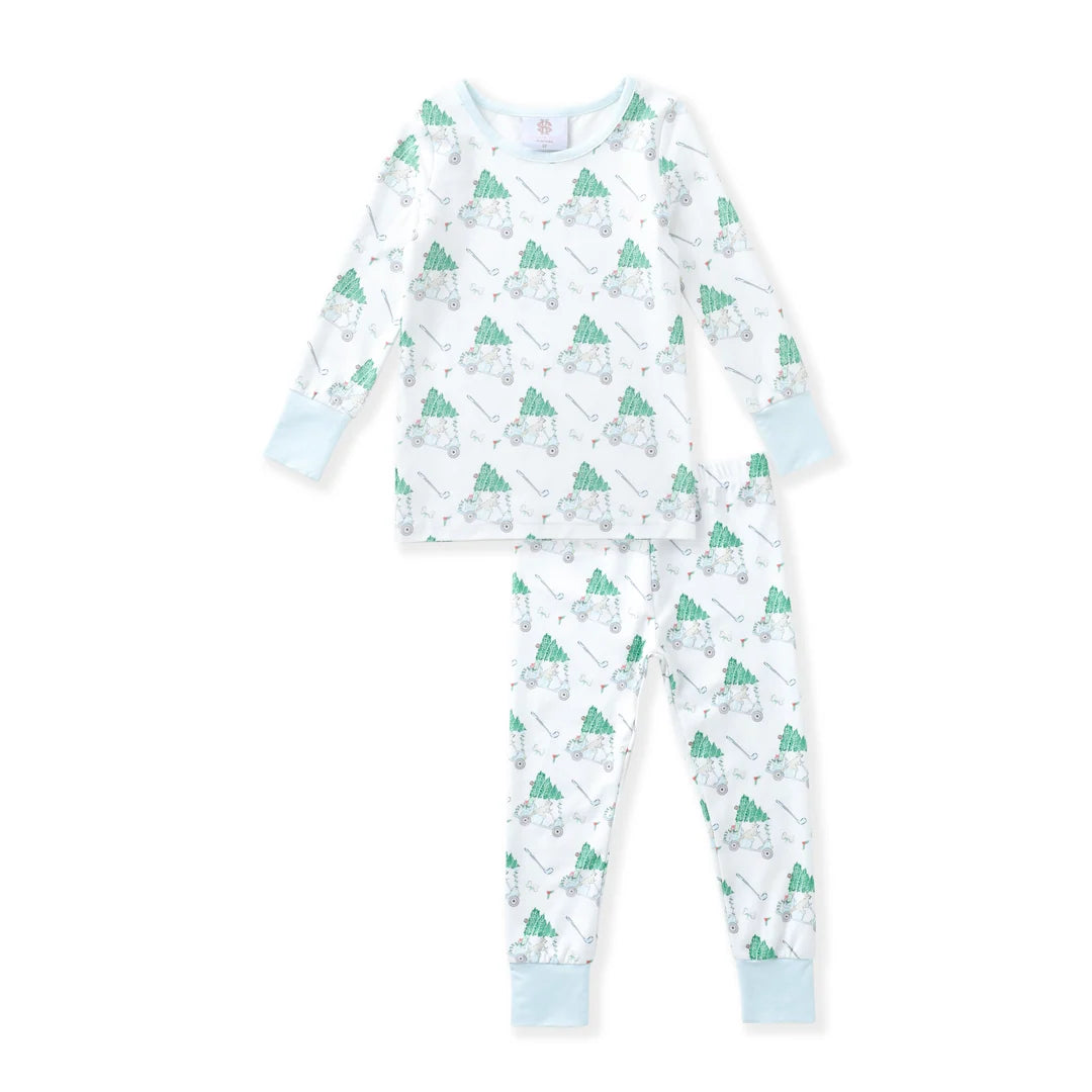Blue Christmas Golf PJ Set