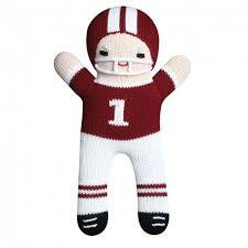 Zubels 12" Maroon/White Football Player