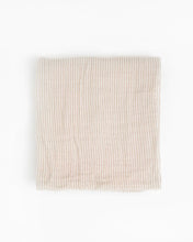 Load image into Gallery viewer, Organic Muslin Swaddle- Sand Stripe