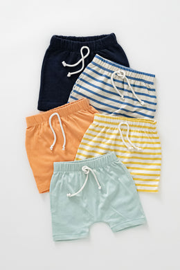 Navy Terry Shorts