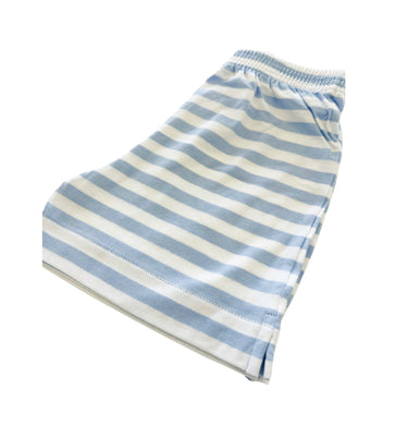 Jersey Blue & White Stripe Short