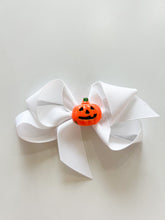 Load image into Gallery viewer, Small Halloween Charm Grosgrain Bow