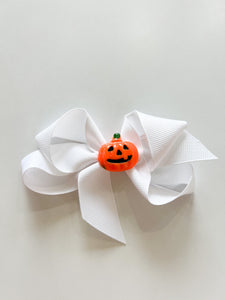 Small Halloween Charm Grosgrain Bow