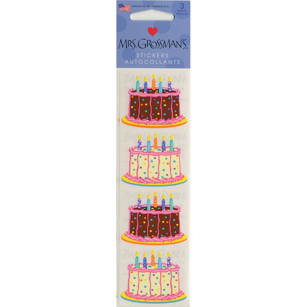 Mrs. Grossman’s birthday cake stickers strip