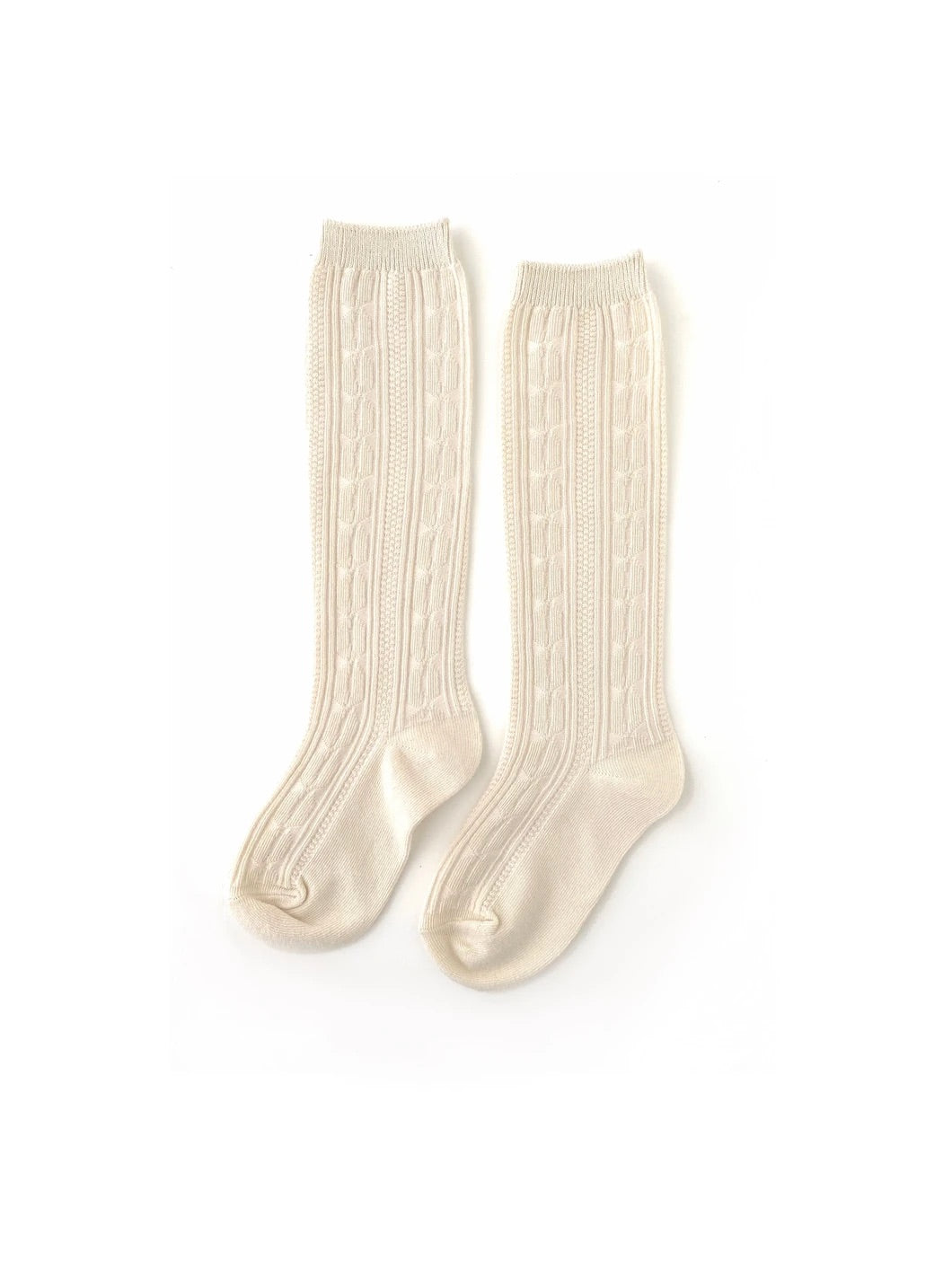 LSC Vanilla Cream Cable Knit Knee High Socks