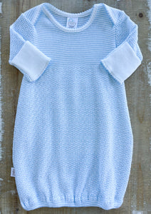 Blue Lap Shoulder Gown