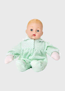 Mint Check Huggums Baby Doll
