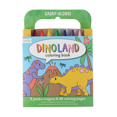 Carry Along Crayon & Coloring Book: Dinoland