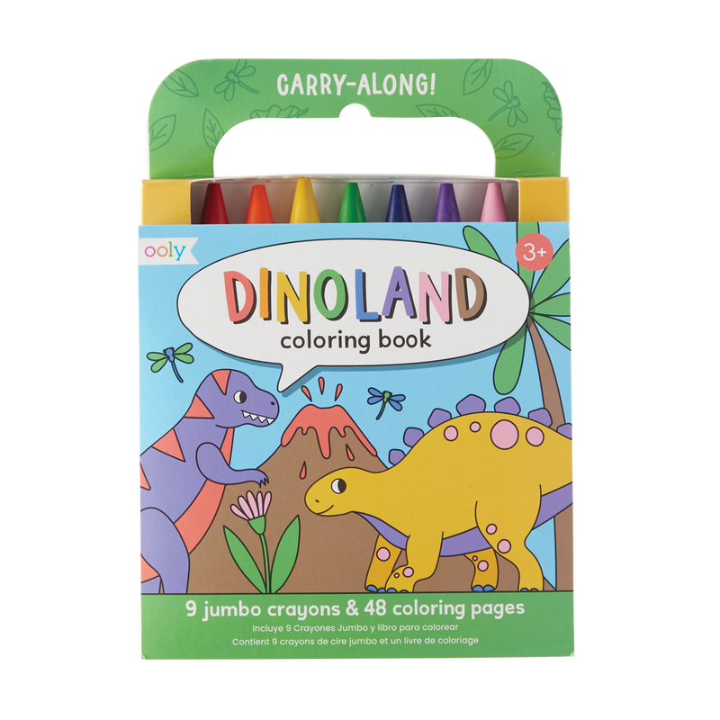 Carry Along Crayon & Coloring Book: Dinoland