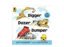 Load image into Gallery viewer, Digger Dozer Dumper board book